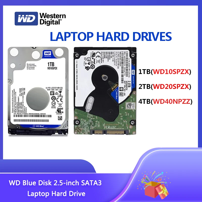 Unidad de disco duro interno Western Digital WD 1TB 2TB 4TB 2,5 "para portátil Playstation 4 PS4 Slim HDD SATA III 6,0 Gb/s