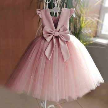 2023 mädchen Baby Sommer Kleid Hochzeit Geburtstag Party Flauschigen Spitze Kleid 1-5 Y Kleinkind Kleid Elegante Tutu vestidos Kinder Kleidung
