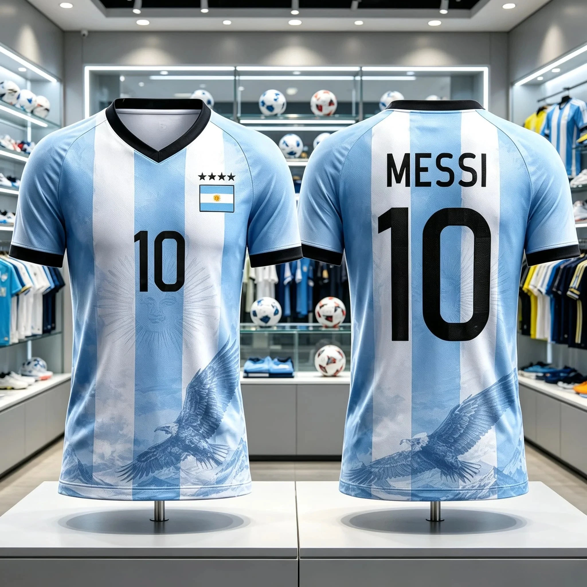 Maillot de football Argentine été 2026 – T-shirt de supporter à séchage rapide pour hommes et femmes – Haut de sport d'entraînement pour adultes – Cadeau pour fans – Manches courtes Y2K