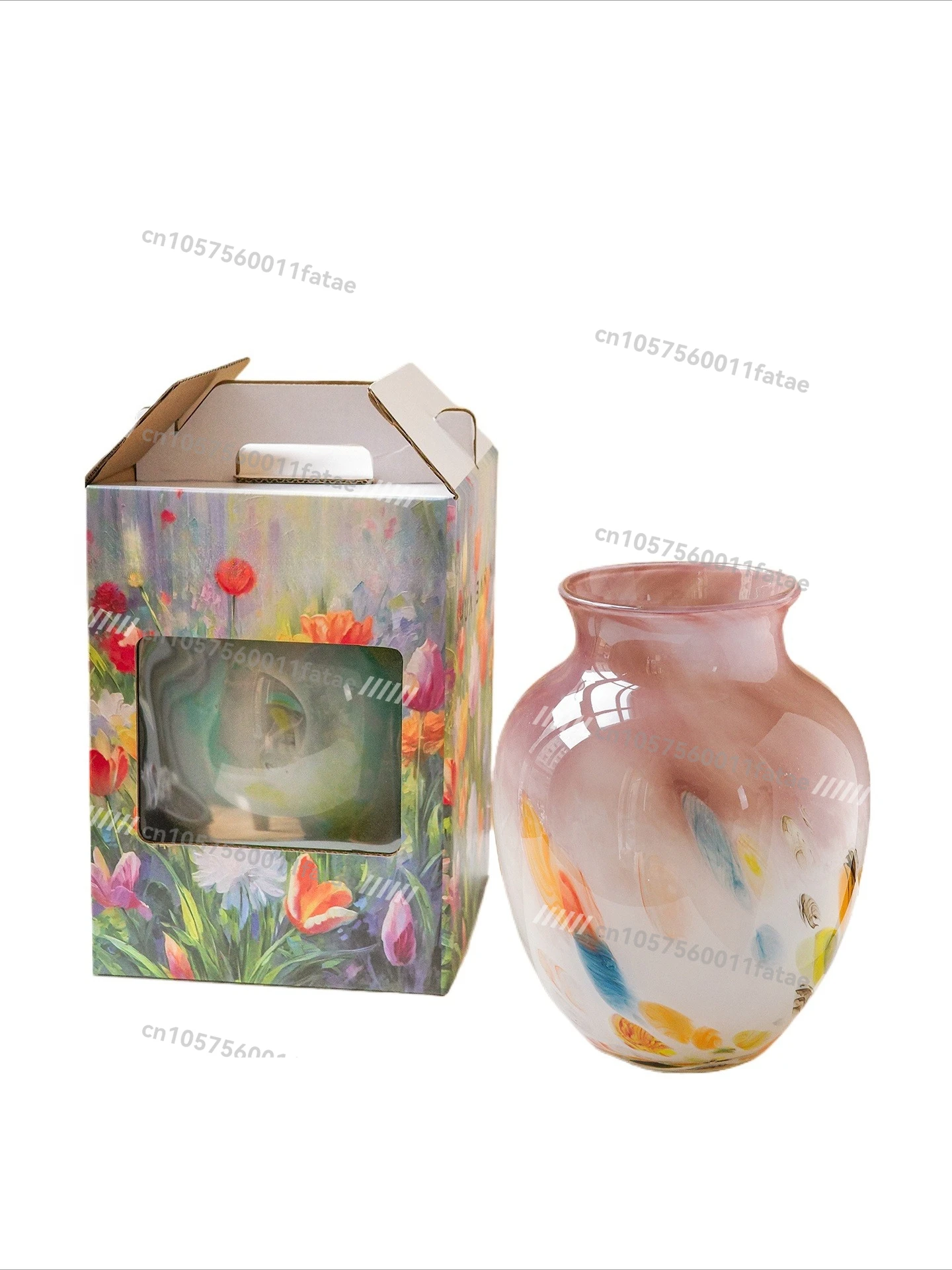 

High Sense Niche Art Glazed Vase Home Flower Ware Decorative Creative Ornament Teachers' Day Gift