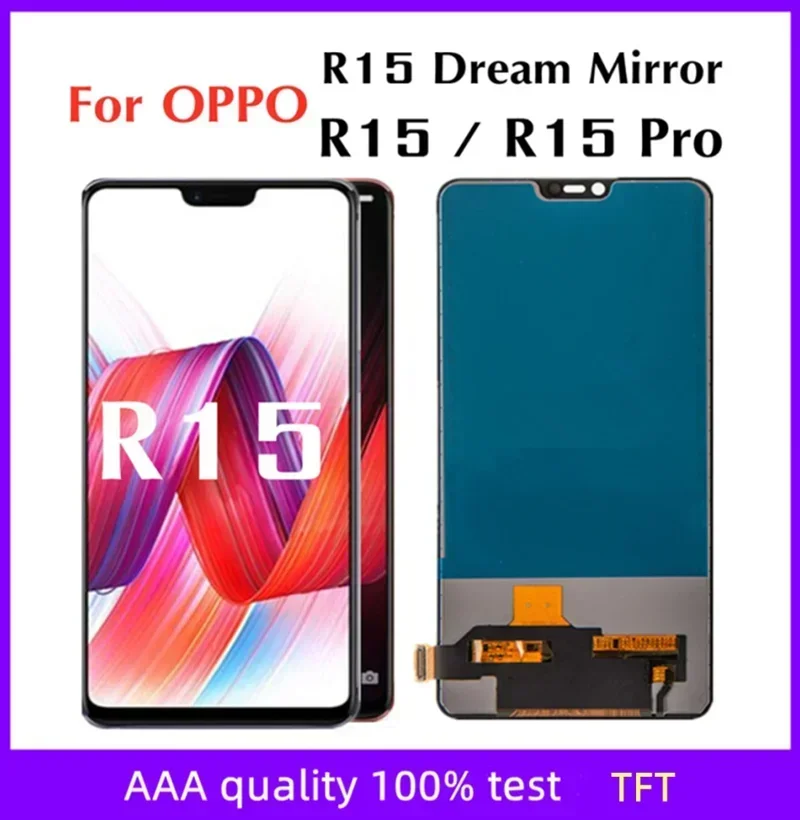 6,28 "TFT LCD Für OPPO R15 LCD Display Bildschirm Touch Digitizer Montage Für oppo R15 Pro Traum Spiegel Edition display