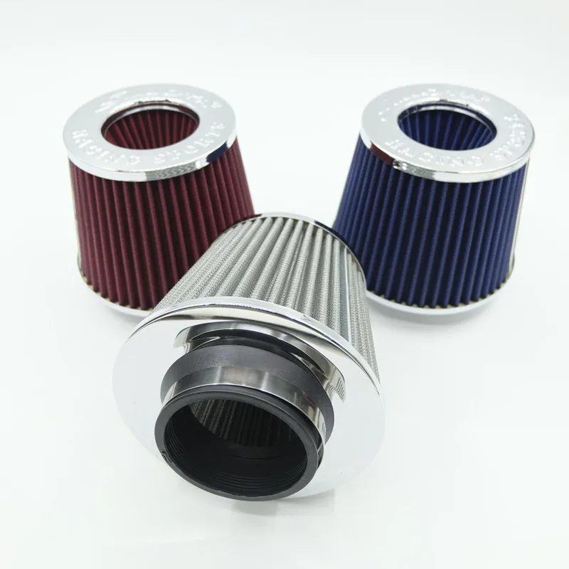 76MM SIMOTA Car Air Filter High Flow Intake FilterIntake Filter Sport Power Mesh Cone Cold Air Induction Kit Universal Car Parts