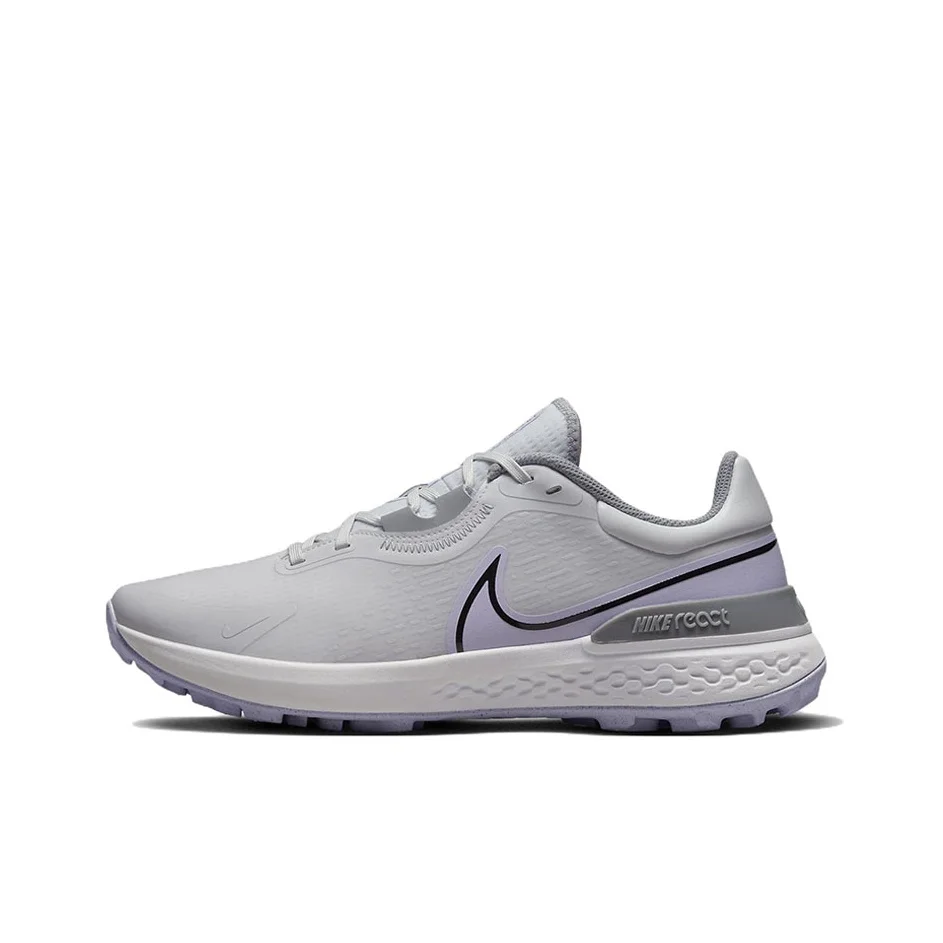 Zapatillas de golf Nike React Infinity Pro 2 unisex de caña baja gris/morado DM8449-005