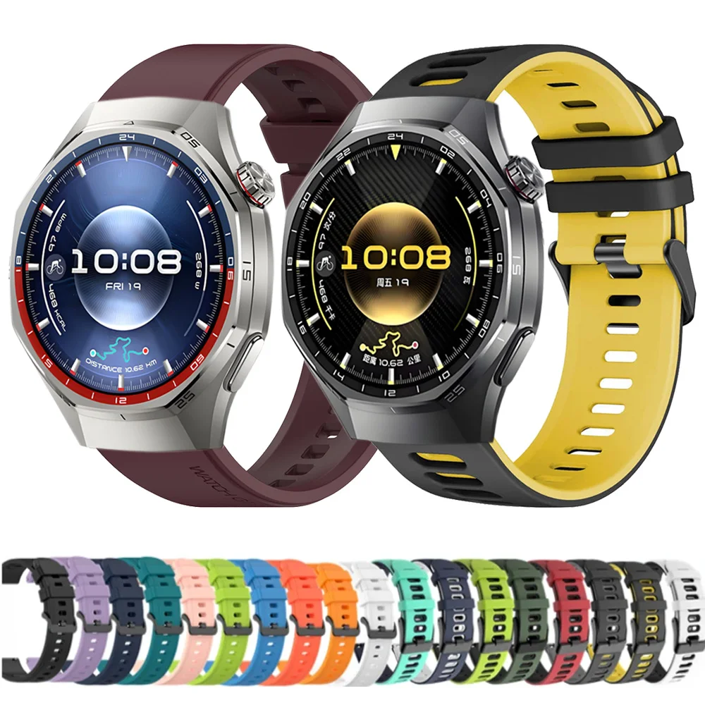 22mm 20mm Silikonarmband für Huawei Watch 5 GT6-5 Pro GT6-5 46mm Sportarmband für Samsung Galaxy Watch 7 6 5 4 Band