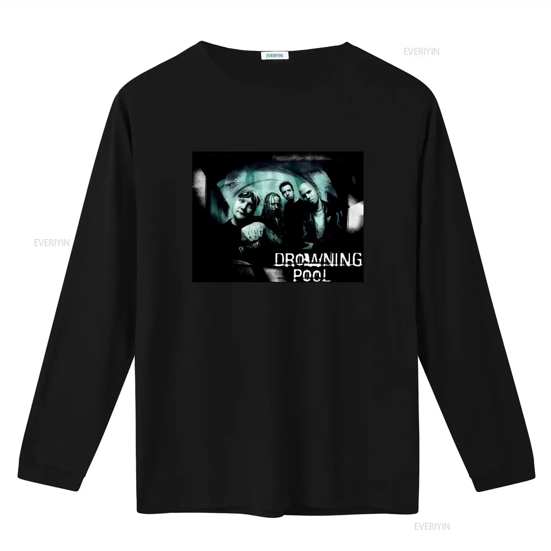 Vintage Drowning Pool Band Tour Heavy Cotton Black T Shirt Sizes S to 5XL Aa1362 vintage Washed Top For Everyday Wear