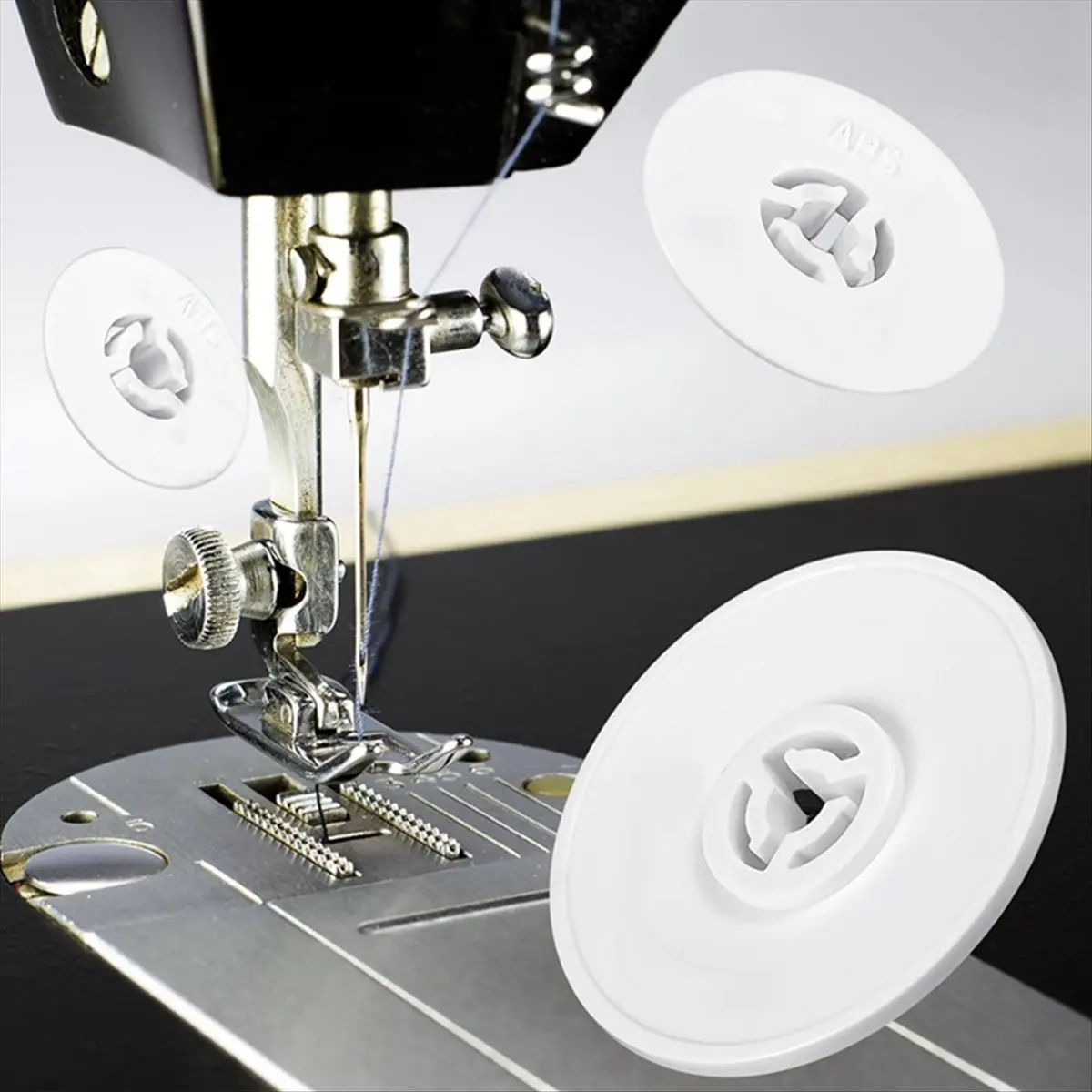 

Новинка, 15 шт., колпачок для катушки, колпачок для швейной машины, маленький, средний, большой, сменный колпачок для катушки, белые запасные части для шитья