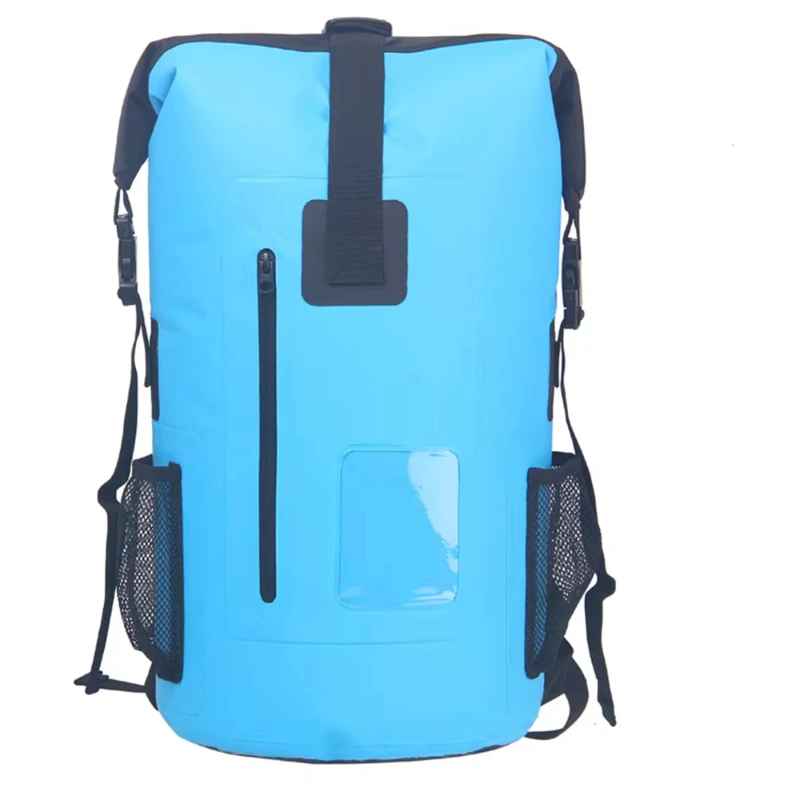 30L Outdoor Waterproof Drawstring Bag Large Space Bucket Dry Sack Storage Bag Swimming Fishing Rafting Sports Kayaking Backpack