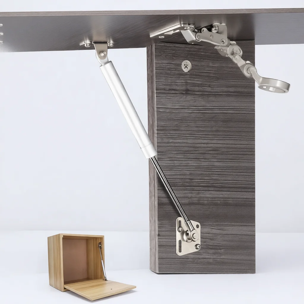 Cabinet Gas Strut Support Rod Pneumatic Hydraulic Door Buffer Hinge Kitchen Cupboard Lid Stay Furniture Hardware Soft Closing