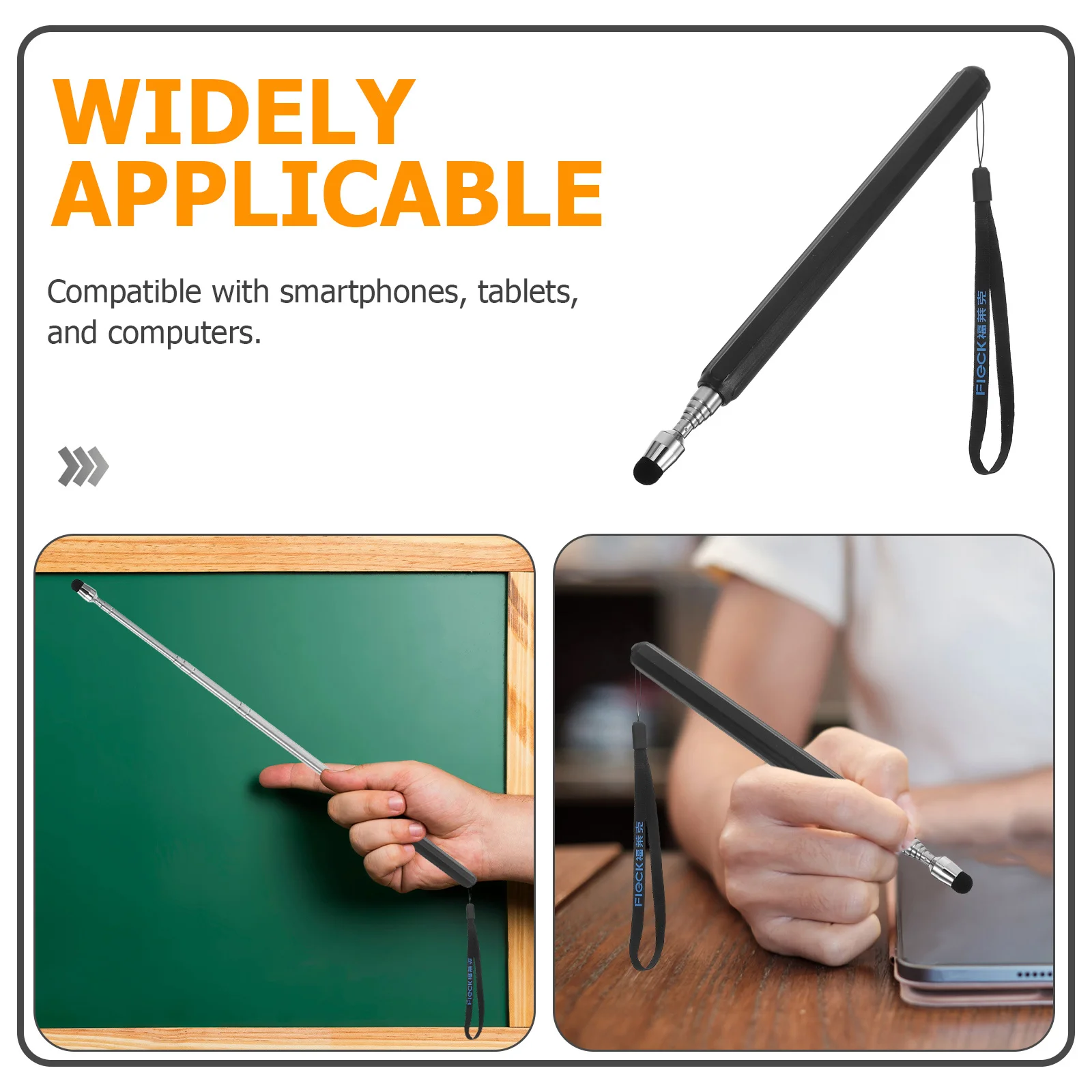 قلم السبورة المدرسية عصا مؤشر قابلة للتمديد للفصول الدراسية واللوحات الذكية والأقراص وأدوات عرض المعلمين متعددة الوظائف