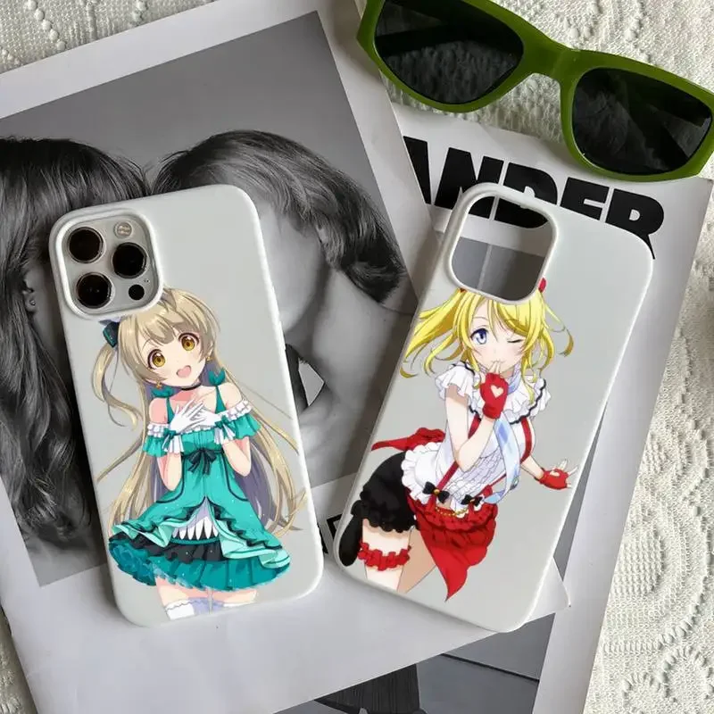 Love Live School Idol Diary Phone Case Candy Color for iPhone 14 11 12 13 mini pro MAX Plus