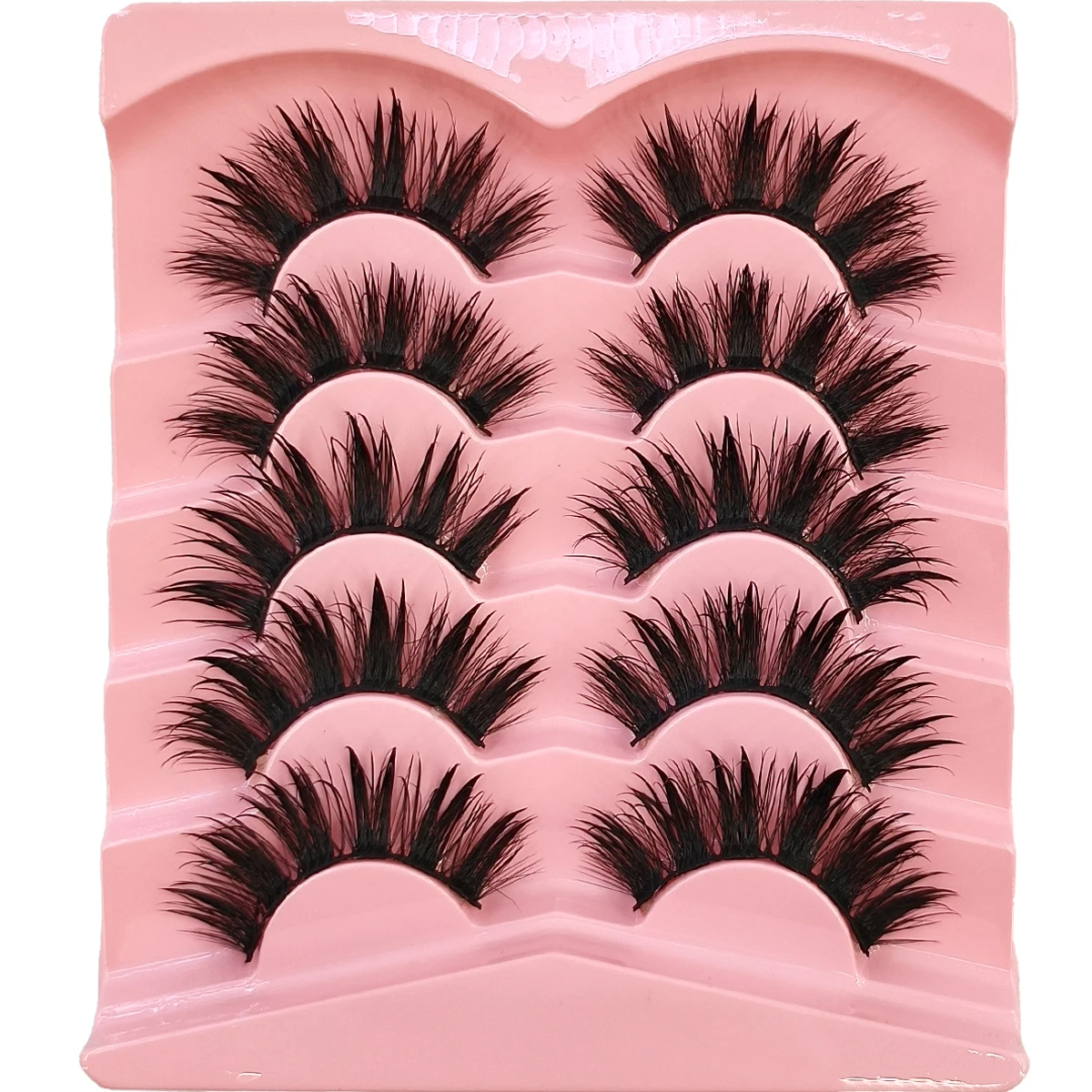 HBZGTLADFalsche Wimpern Cosplay Spiky Lashes Nerz Dramatische Manga Anime Wimpern Dicke Gefälschte Wimpern Extensions Puppe Streifen Wimpern – Detail 8