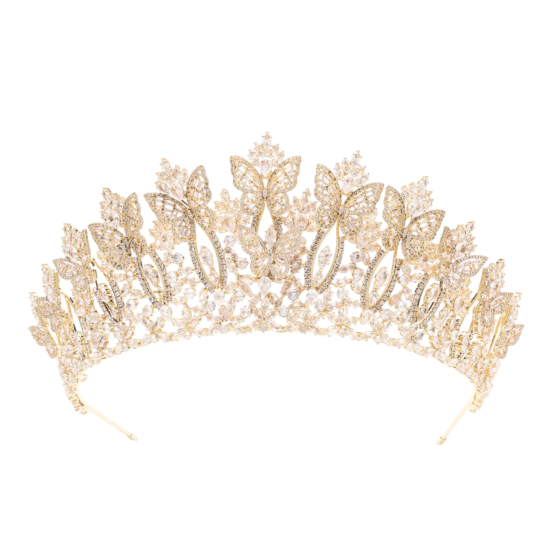 

Свадебная тиара-корона с цирконием для невесты, корона принцессы/королевы для конкурсов красоты, женские свадебные украшения для волос, головной убор, короны для невест