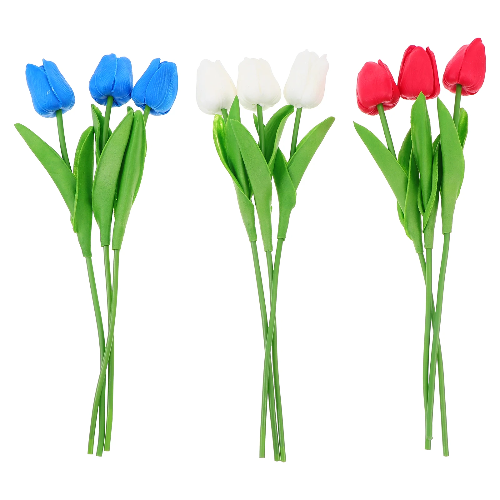 

9 Pcs FlowerVivid Realistic Home Decor Home Adornment Living Room Bedroom Office Easy Clean No Withering Plastic