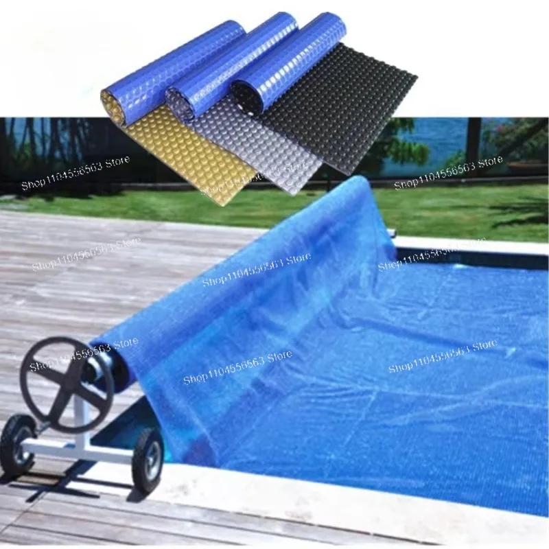 24V 200W Solar-Powered Blue Floor Pool Cover - For Piscina, Energy-Saving Pool Blanket