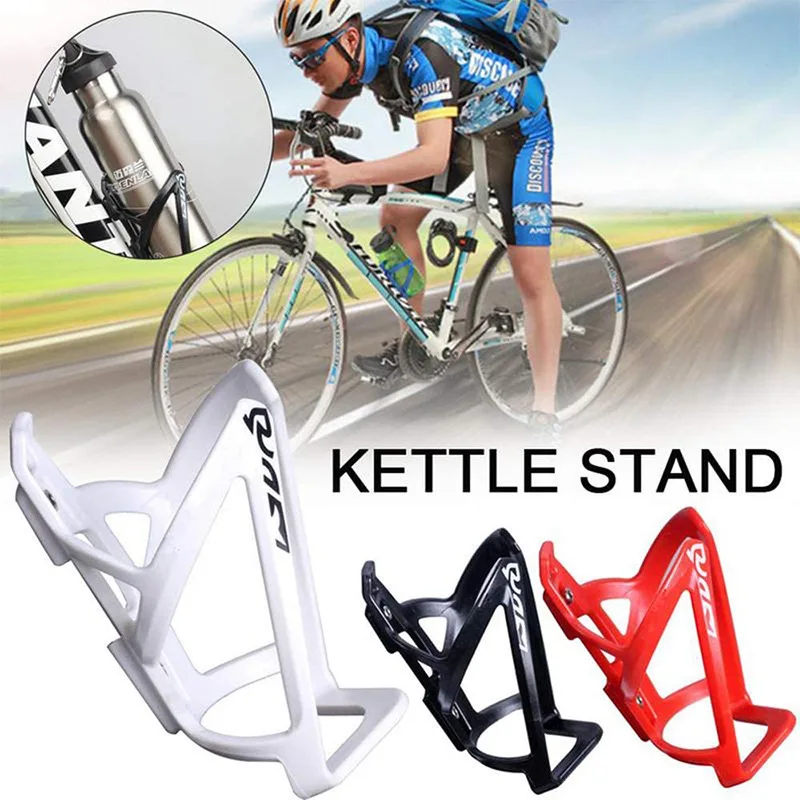 New bicycle water bottle cage PC plastic road mountain bike water cup holder with screw wrench image 2