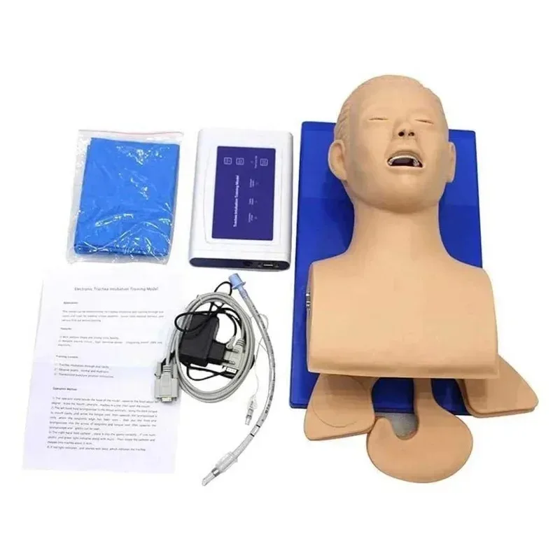 بولي كلوريد الفينيل التنبيب الداخلي نموذج بشري مع منظار الحنجرة التحكم اللاسلكي التنبيب عن طريق الفم الأنف القزم المدرب نموذج 110 فولت/220 فولت #3