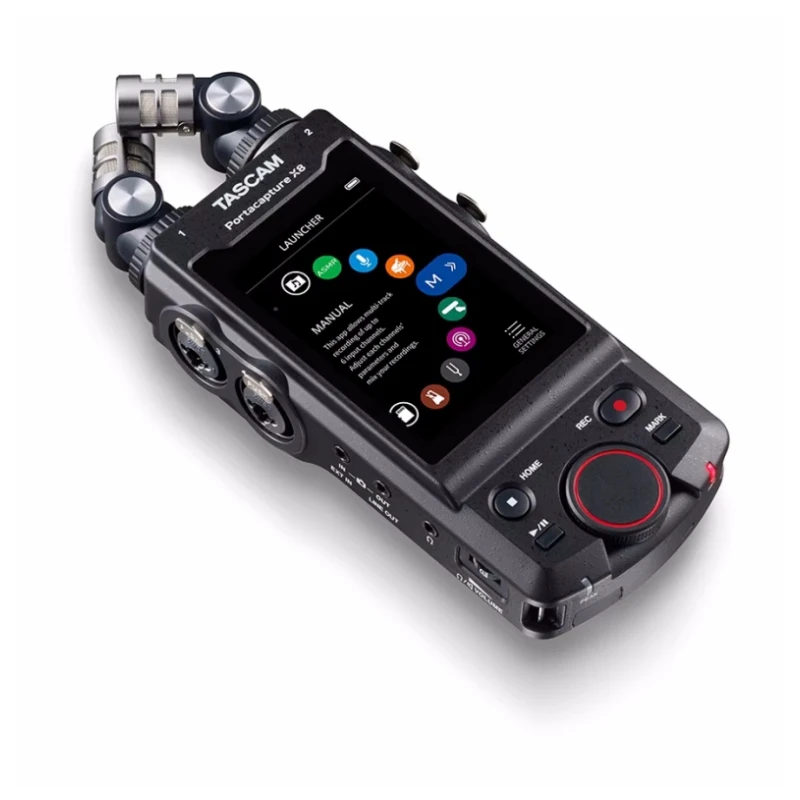 TASCAM Portacapture X8 high-res Multi-track Handheld Recorder 3.5-inch color touch with USB Audio Interface