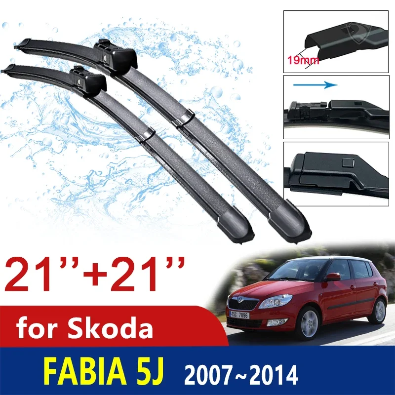 

Car Wiper Blades for Skoda Fabia 2 5j 2007~2014 Front Windshield Wipers Car Accessories Stickers 2008 2009 2010 2011 2012 2013