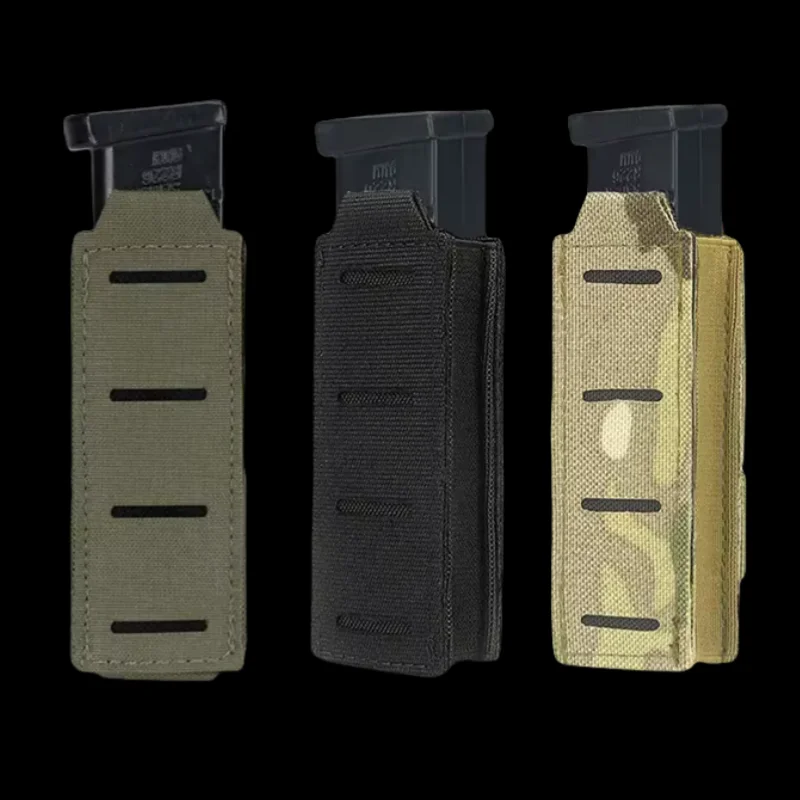 

Molle 9mm magazine bag single clip universal laser cutting flashlight bag knife bag hunting equipment