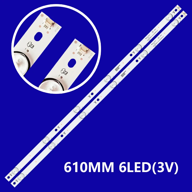 2 piece/lot For 32LP500B6LA Philips 32PHS5505/60 32PHS550 LCD TV backlight strip LB-DM3030-GJРНР322Х6АUА2-J 610MM 100%NEW