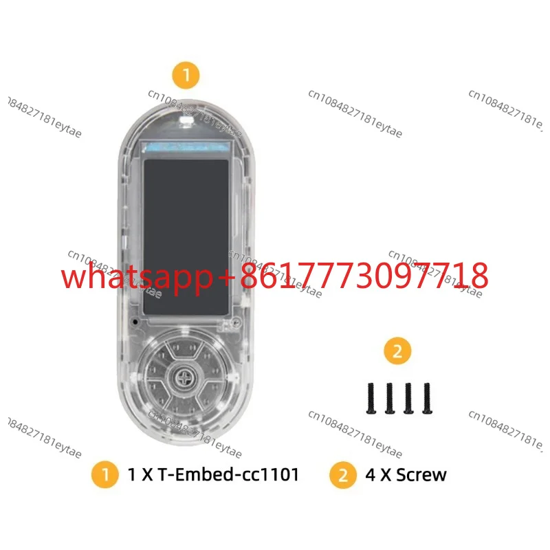 T-Embed CC1101 ESP32-S3 Development Board Low-Power Sub-1 GHz RF Transceiver PN532  NRF24L01 NFC RFID I2C Module 1300mAh