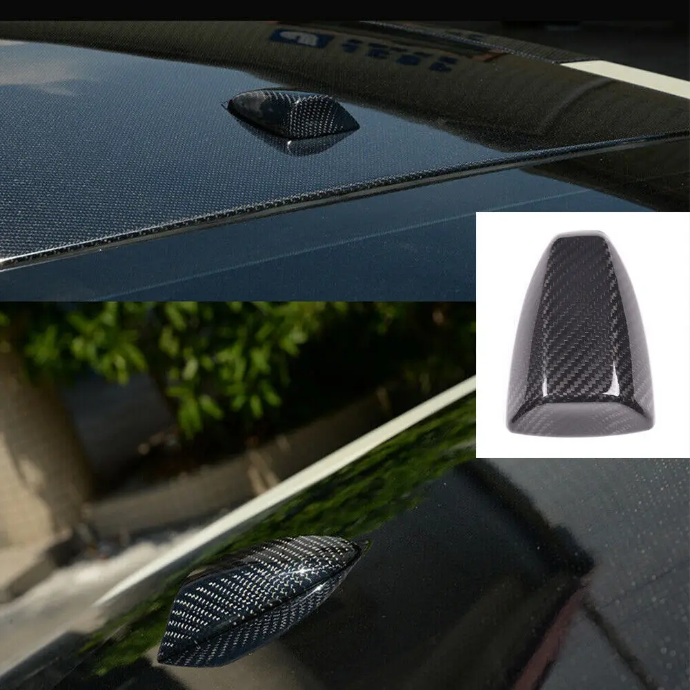 

Real Carbon Fiber Car Roof Radio Shark Fin Antenna Cover Fit For Nissan R35 Gtr GT-R 2009-2016