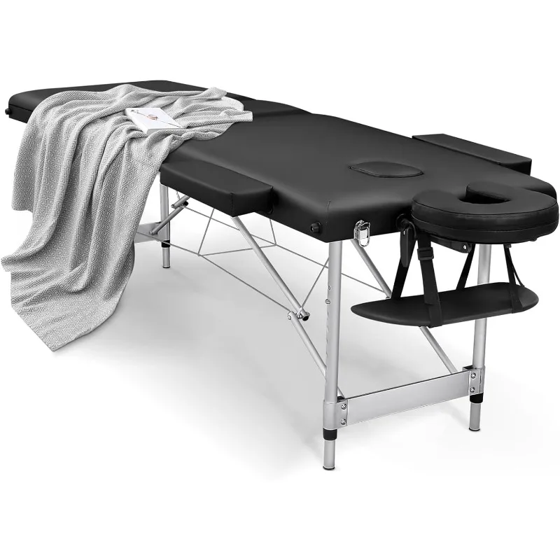 Mesa de masaje cama de pestañas portátil: Cama de spa plegable para terapia física, cama de tatuaje esteticista