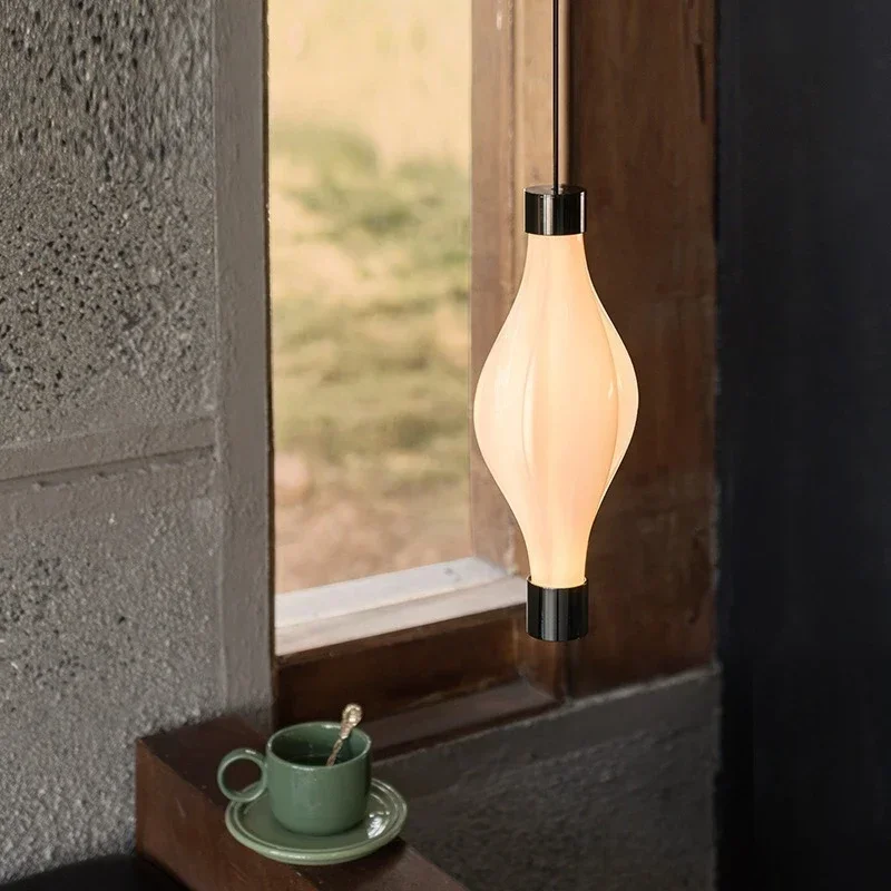 Janpanese Wabi-sabi High End Illumination Luminaire LED Pendant Lights Art Indoor Lamps for Bedroom Home Decoration Chandeliers