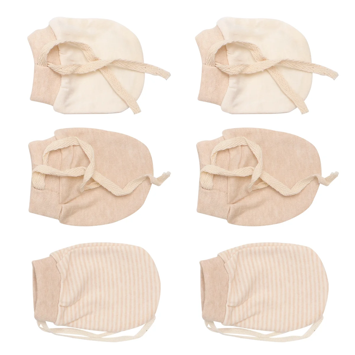 3 Pairs Baby Anti Scratch Gloves Mittens Unisex Universal Anti-scratch Infant Men and Women