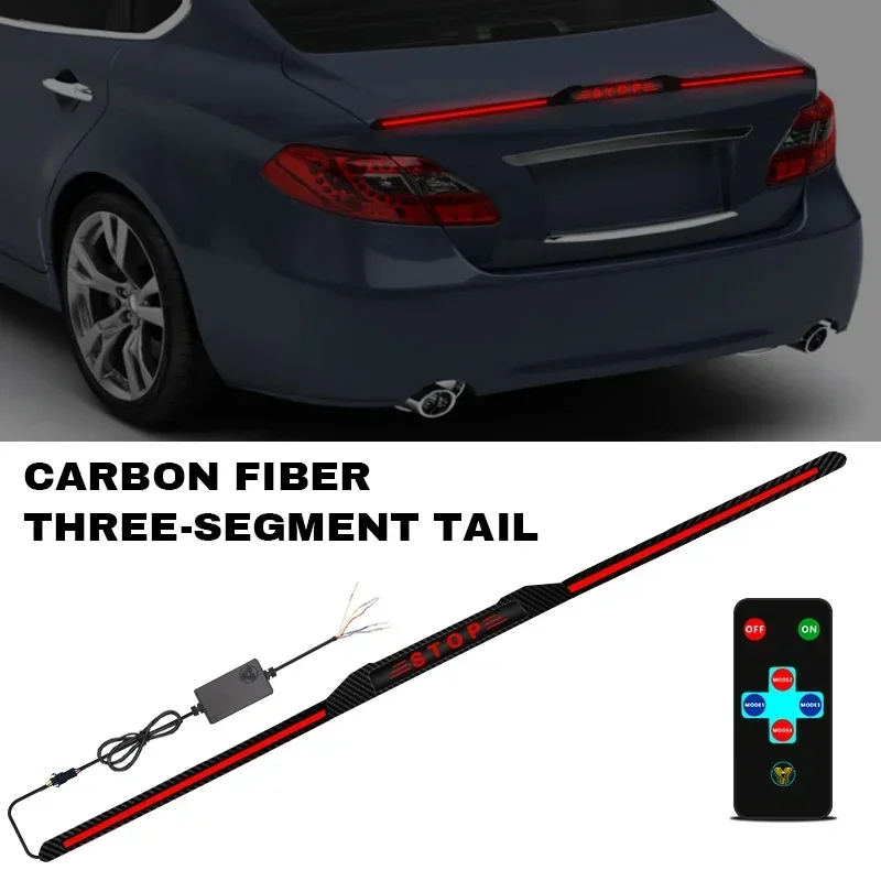 Für Universelle Autos 120cm Flexibler LED-Lichtstreifen Carbon-Optik Unterbodenbeleuchtung Fernbedienung Auto-Außenstyling – Detail 6