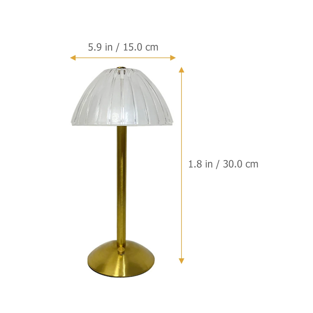 Creative Retro LED Desk Lamp Rechargeable Mini Night Light for Bedroom Cafe Bar KTV Decor Small Cordless Table Light