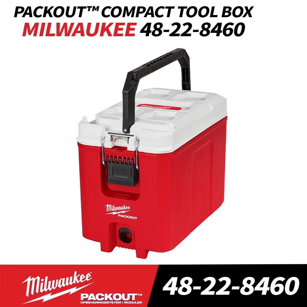 Milwaukee 48-22-8460 PACKOUT 16 Quart Impact Durable Resistant Compact Cooler MILWAUKEE Power Tool Outdoor Camping Insulated Box