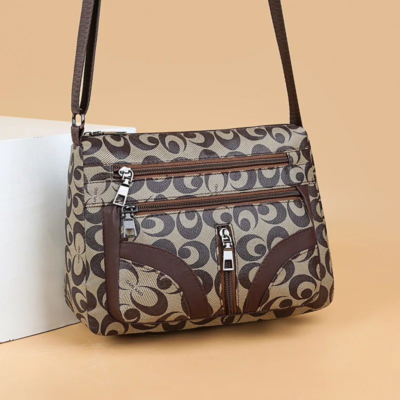 

New Arrival Women's Fashion Handbag Multi Layer Elegant Mom Bag Chic Shoulder Crossbody Bag Large Capacity