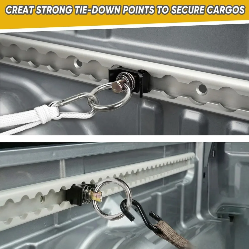 ABDJ-Heavy Duty L Track Tie Down Anchors - Single Stud Fitting Lock For Securing Cargo, Kayaks, Luggage Straps