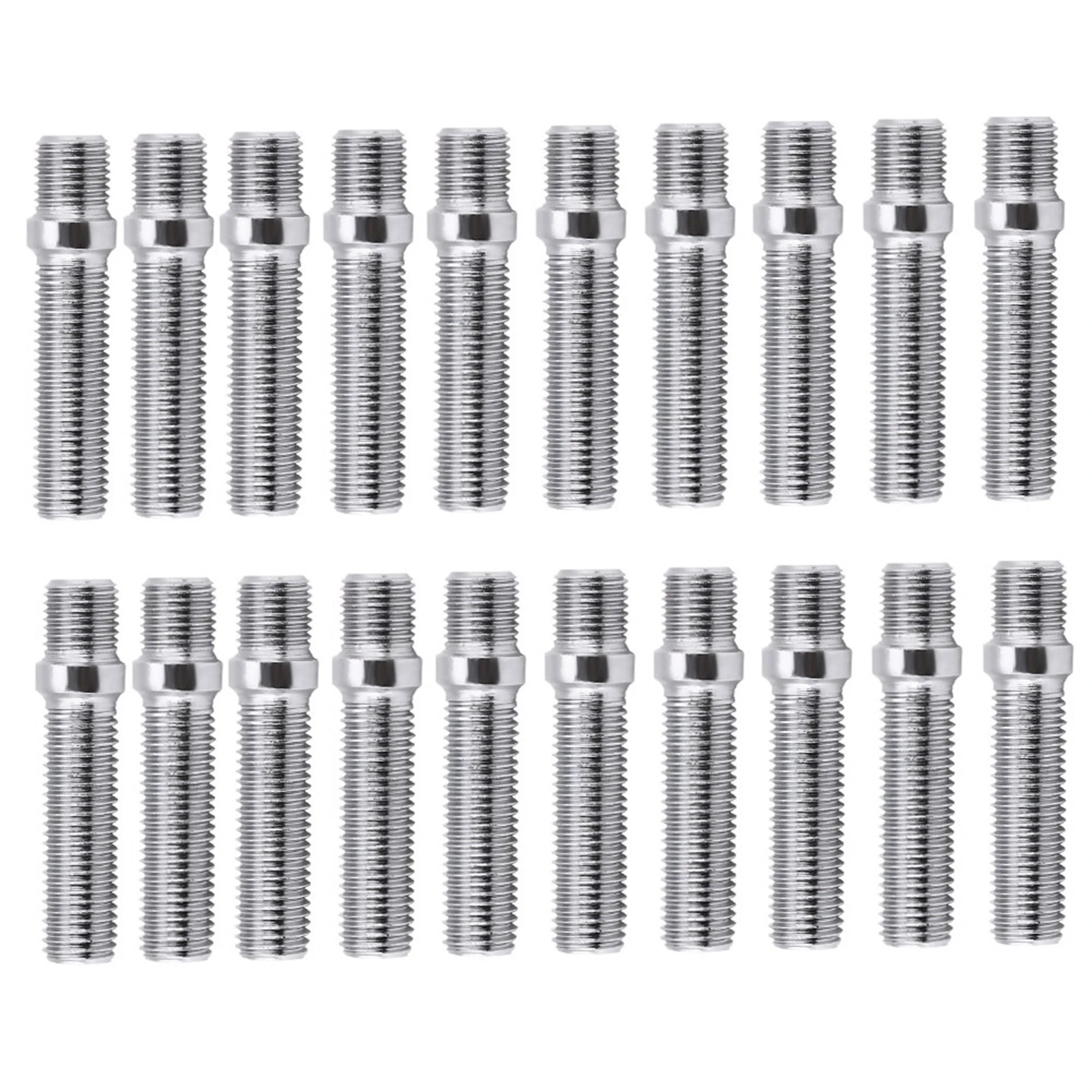 

20pcs 50mm Extended Wheels Stud Conversion 12x1.5 to 12x1.5 Screw Adapter Fit for A4 1998‑2008