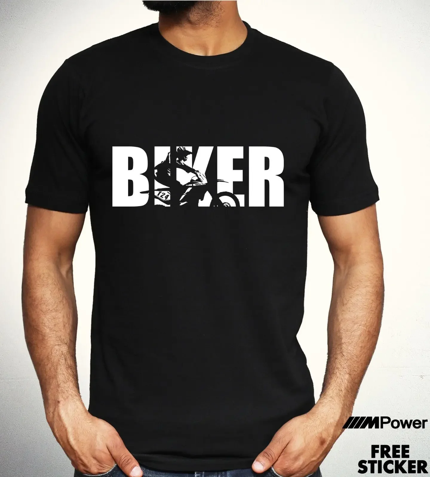 

Biker T-Shirt Motorcycle Motorbike Dirt Bike Rider Gift Summer Cotton Short Sleeve O-Neck Men's T Shirt New S-3XL