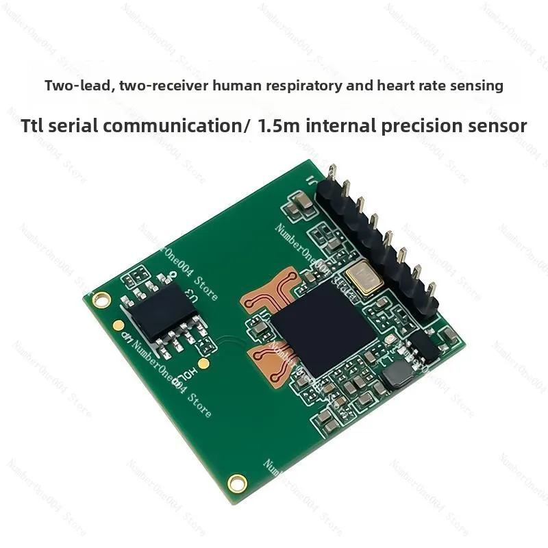 Human respiratory heart rate detection radar LD6002 real-time signs monitoring