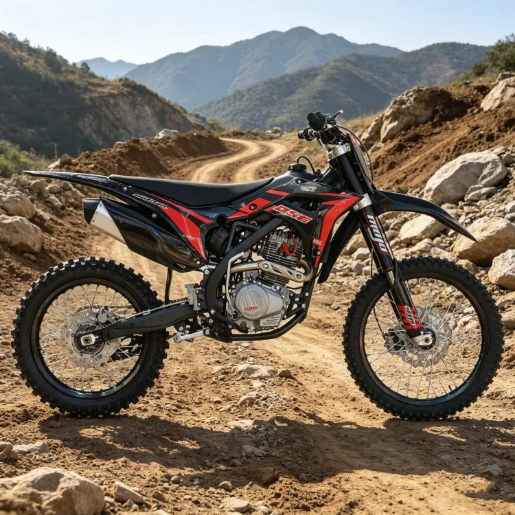 Lightweight DesignYX250CC 4 Stroke Air Cooled Off Road Motorbike Vertical Single Cylinder /Kick Start Cross Country Dirt BikeOut