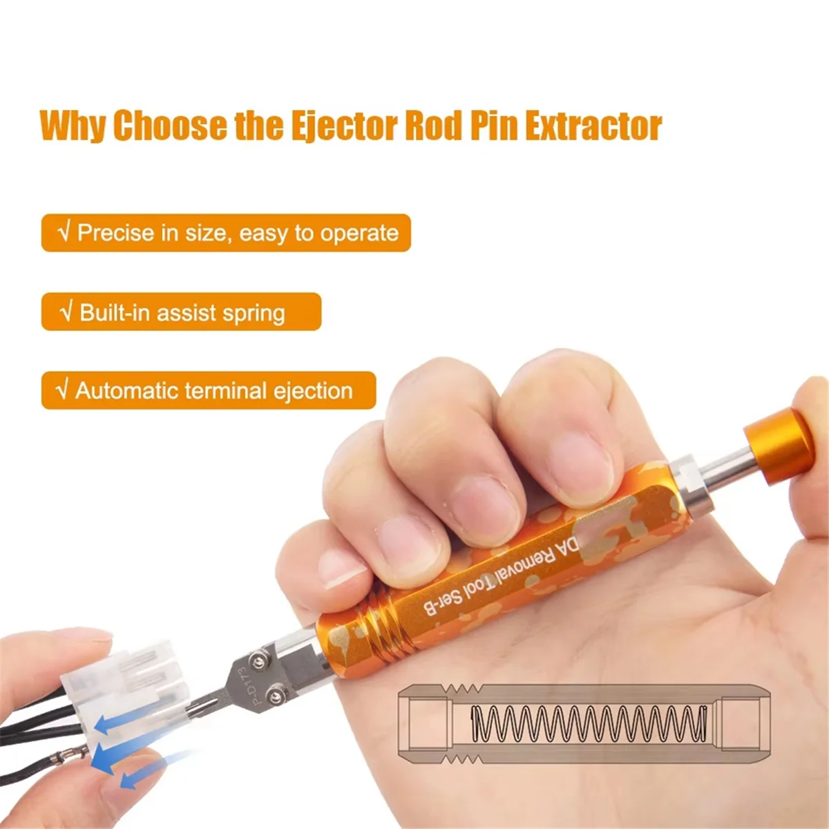 

ABNJ -D173 Ejector Rod Pin Extractor,Mini-Fit Jr Extraction Tool(Equivalent to Molex 11-03-0044),Terminal Release Tool
