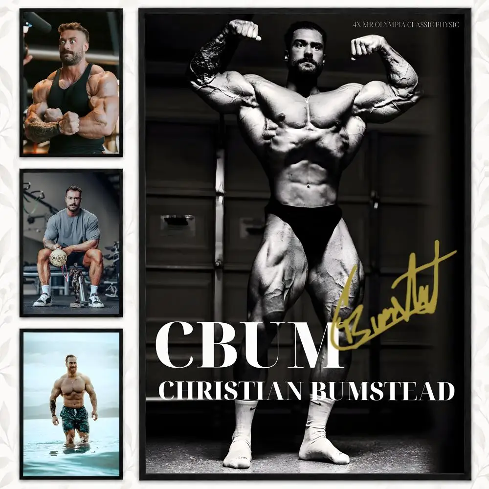 Chris Bumstead Bodybuilding Fitness Champion Gym Mood Poster Decorative art prints for the home, holiday gifts, unframed
