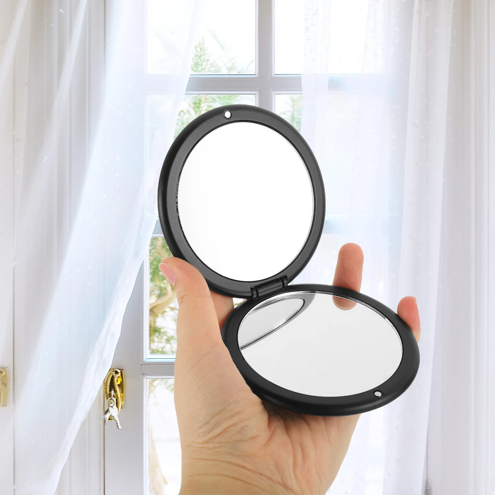 

Mini Mirror for Purse Compact Small Makeup Travel with Magnification Pocket Portable Handheld
