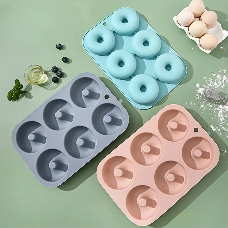 6-Hole Silicone Donut & Muffin Baking Mold 6