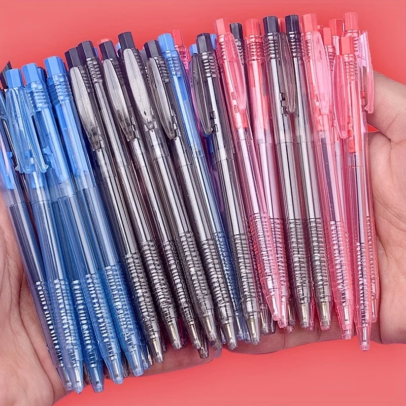 

10/5pcs Push Ballpoint Pen 0.7mm Office Writing Ballpoint Pen, Smooth Writing, for office and student writing, Retractable point