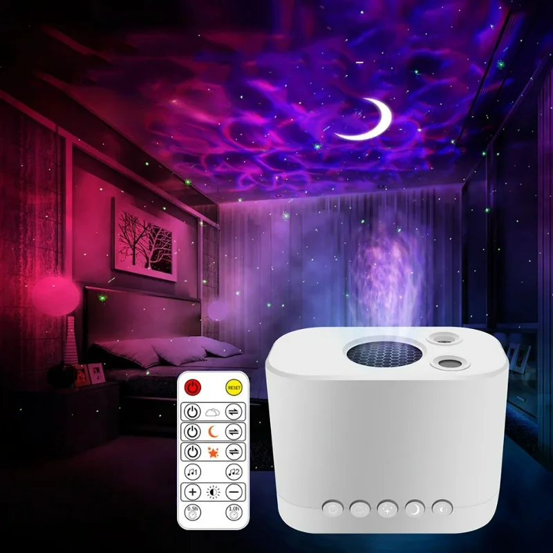 

LED Moon Projector Light Galaxy Starry Sky Projection Lamp Starry Sky Light Atmosphere Moon Night Lamp Bedroom Children Gift