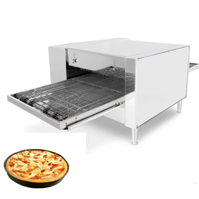 

Electric Kitchen 2 Tier 16 Inch Gas Baked Potato Conveyor Belt Oven Pizza Maker