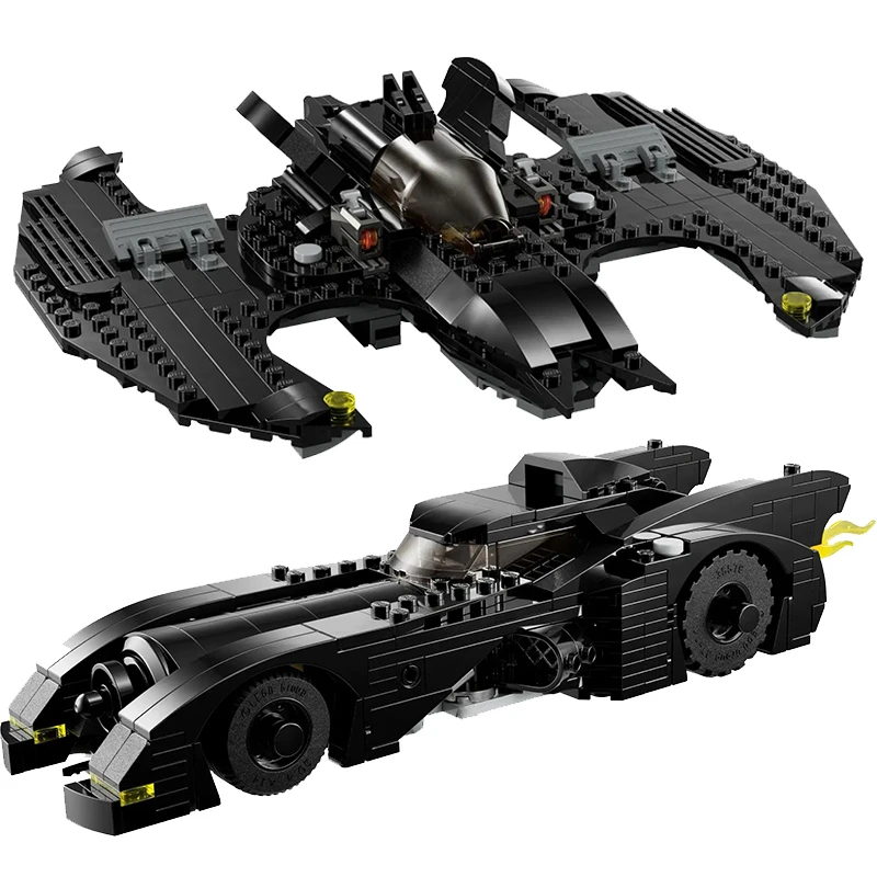 

438PCS Or 357PCS Super Hero 1989 Batmobile and Batwing Building Blocks Construction Bricks Toy Gift For Children Kids