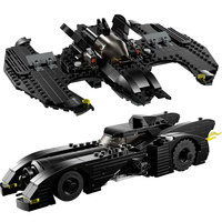 438PCS Or 357PCS Super Hero 1989 Batmobile and Batwing Building Blocks Construction Bricks Toy Gift For Children Kids