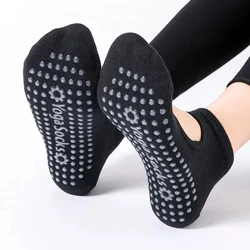 High Quality Women Yoga Socks Anti-Slip Breathable Backless Pilates Socks Ankle Ladies Ballet Dance Sports Socks for Fitness Gym