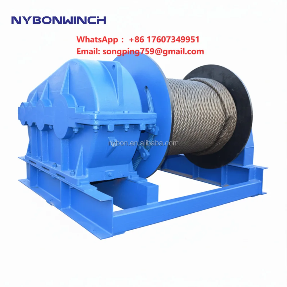 Hevy Duty Horizontal Pull Winch Electric Jm 35 Ton Electric Single Drum Winch Machine for Ship Company (marine Industry)