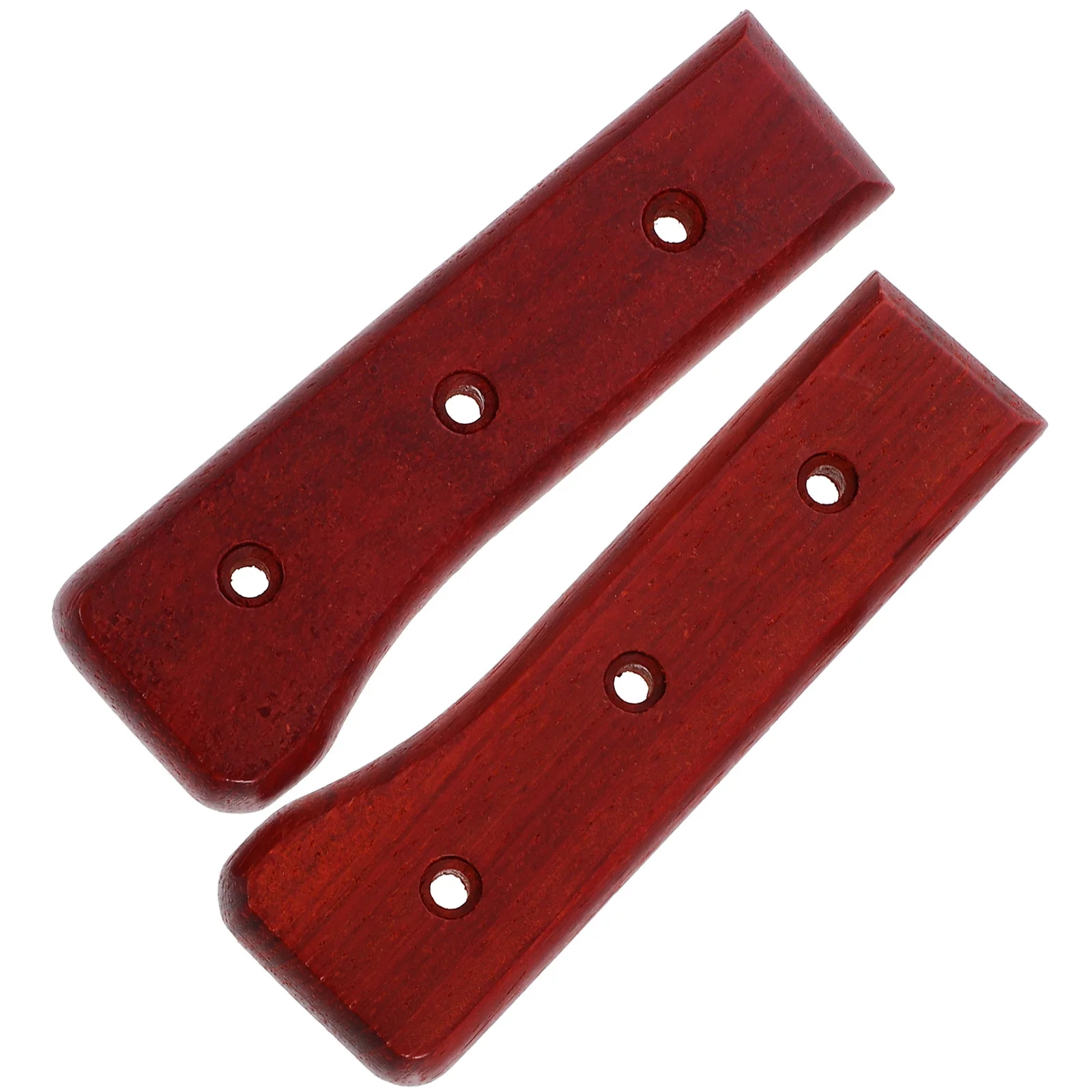 

1 Set Of Red Pear Wood Knife Handle Wood Grip For Kitchen Replacement Chopping Tool Handle Cutter Accessories Kitchen Cutter